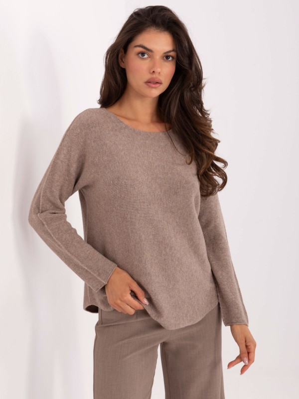 Sweter-IT-SW-2219.63-ciemny bezowy 2
