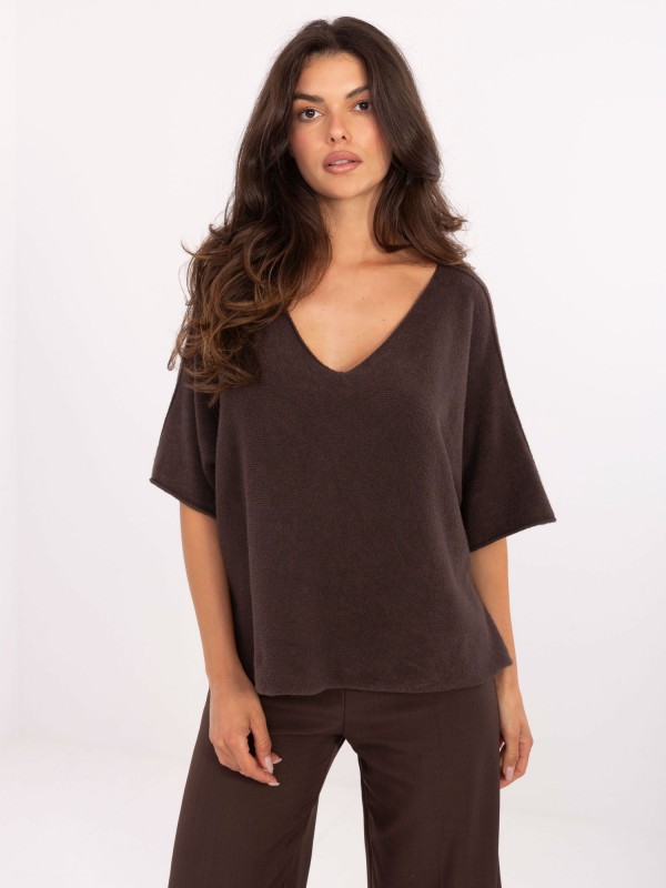 Megztinis-IT-SW-2202.52-tamsiai rudas