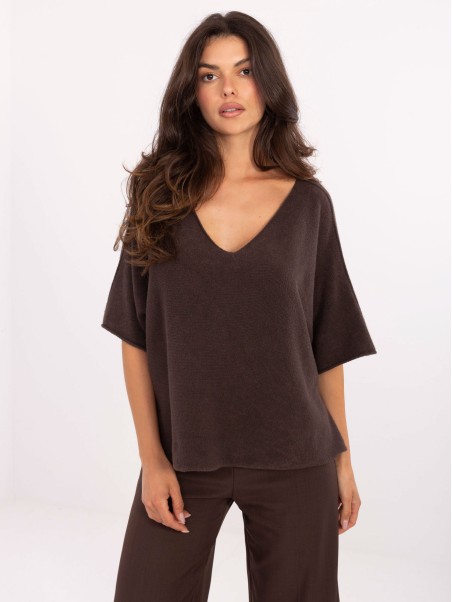 Megztinis-IT-SW-2202.52-tamsiai rudas