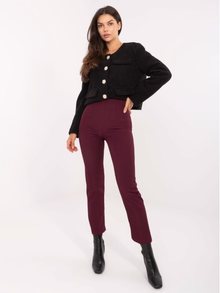 Kelnės-IT-SP-FL9069.00-bordo spalvos