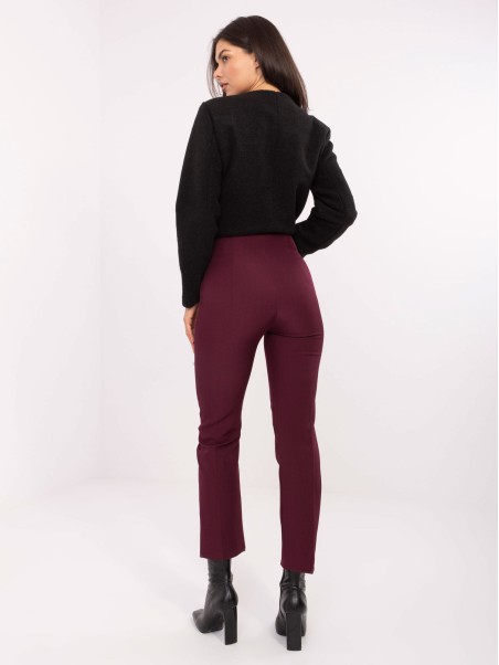 Kelnės-IT-SP-FL9069.00-bordo spalvos