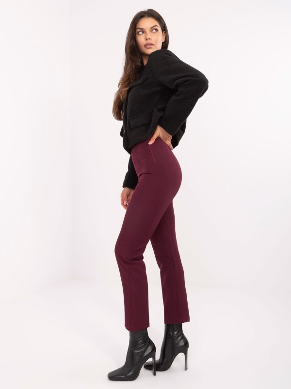 Kelnės-IT-SP-FL9069.00-bordo spalvos