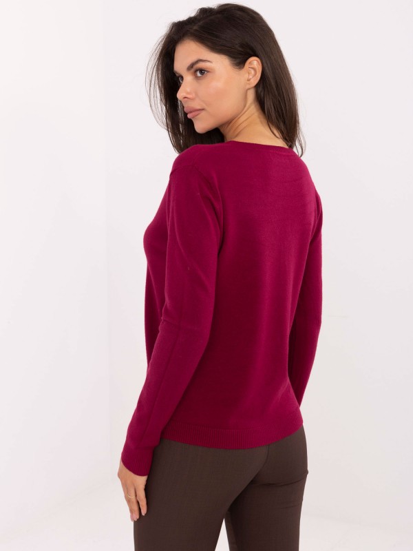 Megztinis-PM-SW-M1620.68-bordo spalvos
