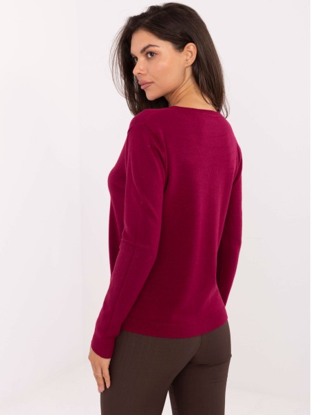 Megztinis-PM-SW-M1620.68-bordo spalvos