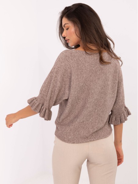 Megztinis-IT-SW-99244.65-tamsiai smėlio spalvos