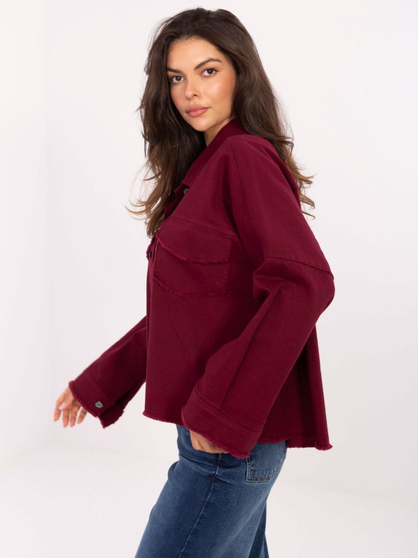 Marškinėliai-IT-KS-FL5779.87-bordo spalvos 2