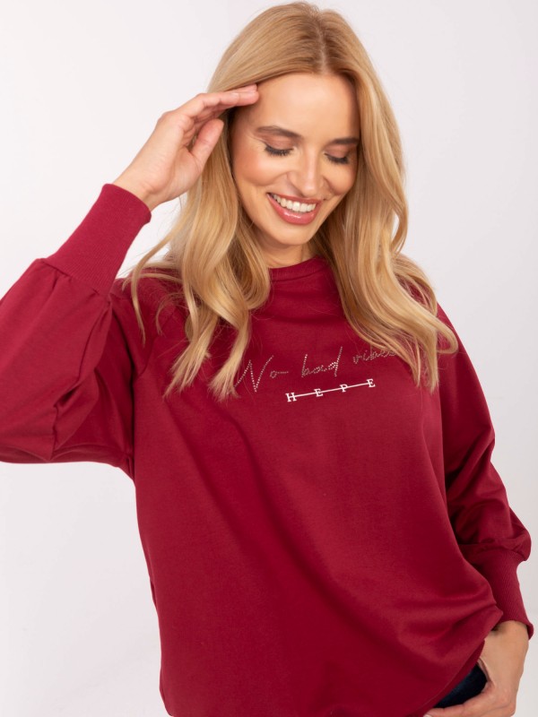 Palaidinė-RV-BZ-A825.48-bordo spalvos Palaidinė-RV-BZ-A825.48-bordo spalvos