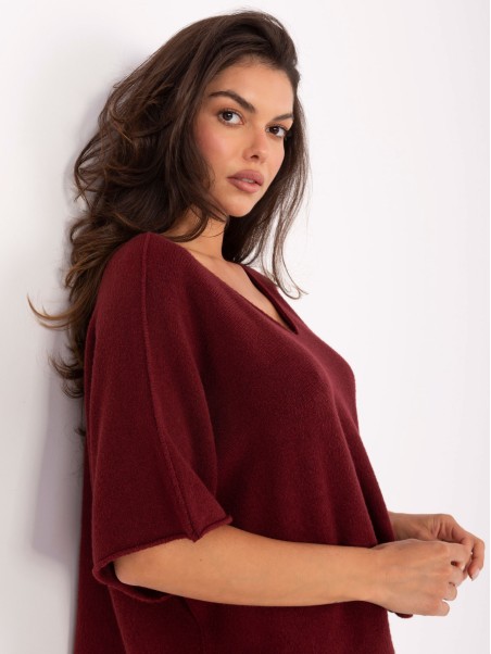 Megztinis-IT-SW-2202.52-bordo spalvos