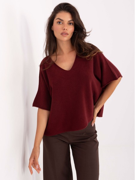 Megztinis-IT-SW-2202.52-bordo spalvos