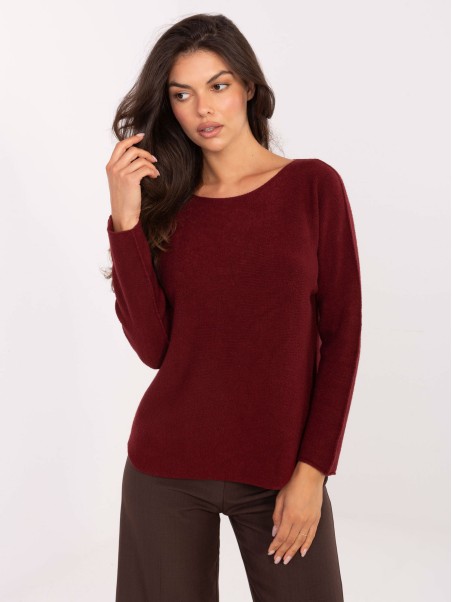 Megztinis-IT-SW-2219.63-bordo spalvos