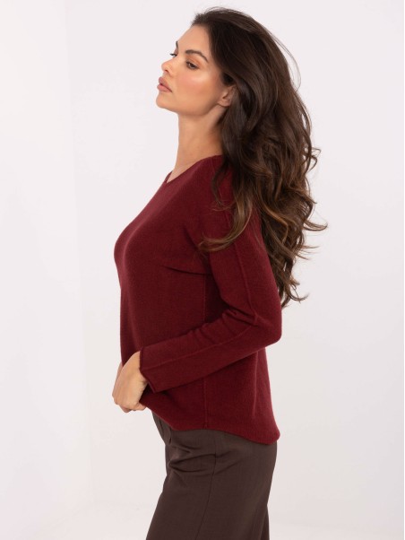 Megztinis-IT-SW-2219.63-bordo spalvos