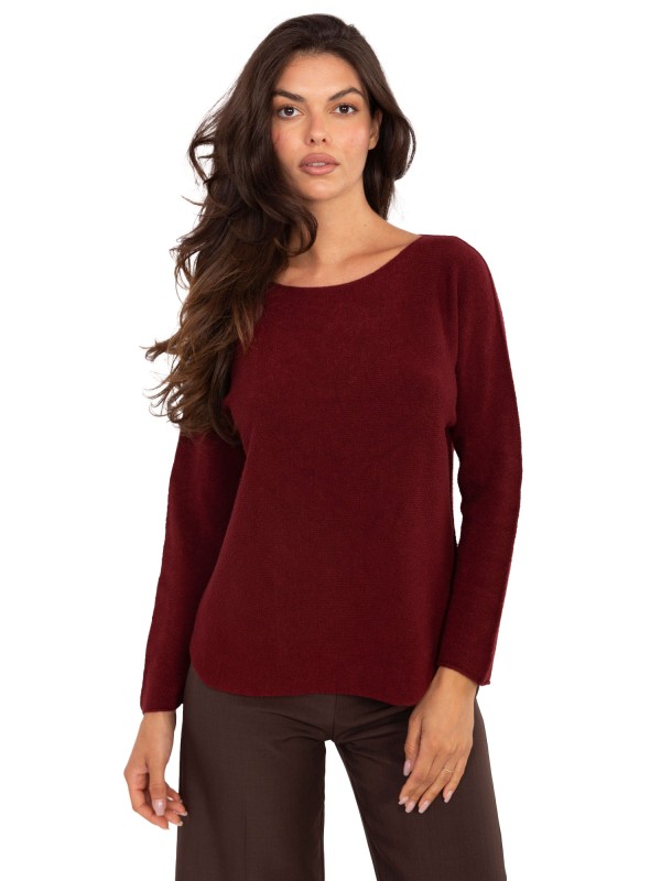 Megztinis-IT-SW-2219.63-bordo spalvos