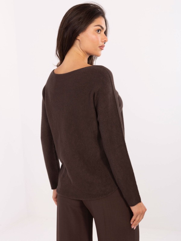 Megztinis-IT-SW-2219.63-tamsiai rudas