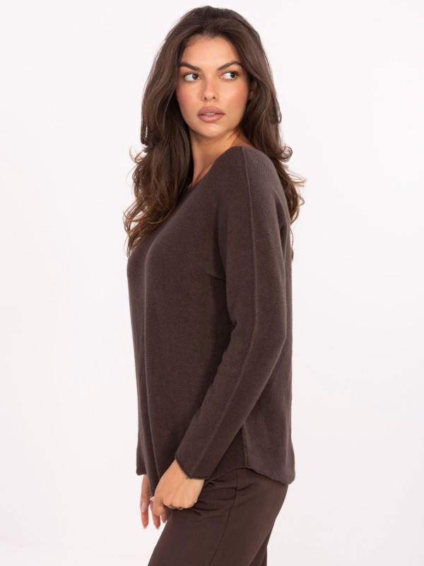 Megztinis-IT-SW-2219.63-tamsiai rudas