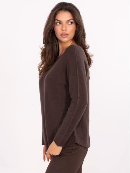 Megztinis-IT-SW-2219.63-tamsiai rudas