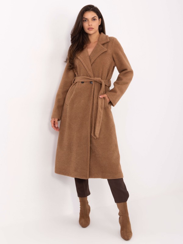 Płaszcz-IT-PL-96765.17P-camelowy 2