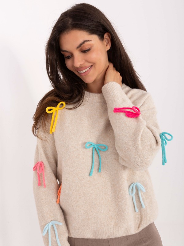 Megztinis-PM-SW-SC82.41-šviesiai smėlio spalvos