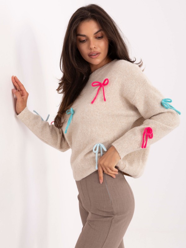 Megztinis-PM-SW-SC82.41-šviesiai smėlio spalvos 2