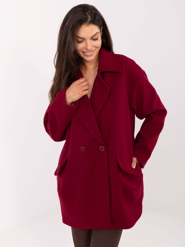 Paltas-IT-PL-A9582.86-bordo spalvos