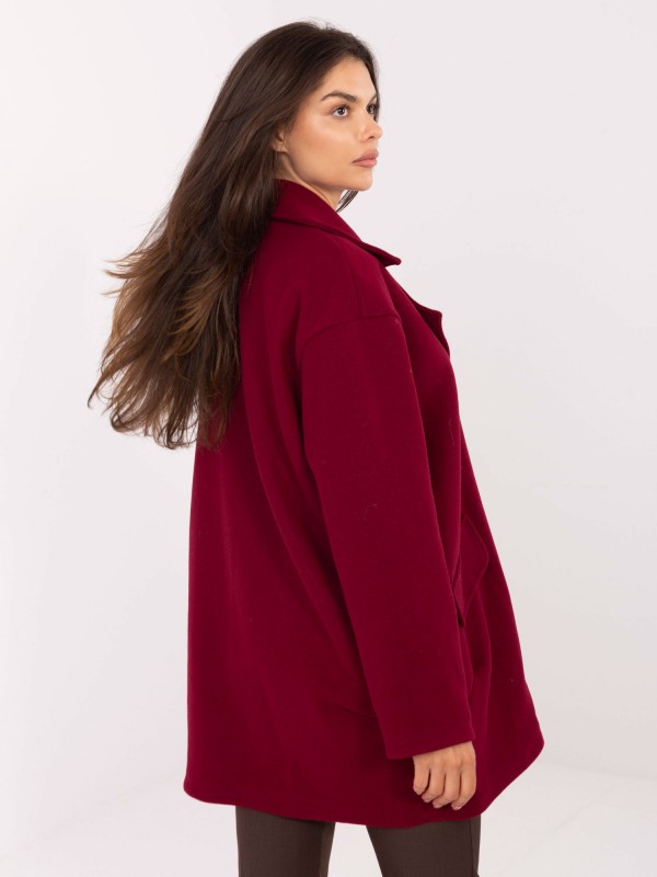 Paltas-IT-PL-A9582.86-bordo spalvos