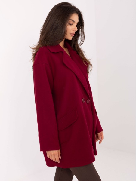 Paltas-IT-PL-A9582.86-bordo spalvos