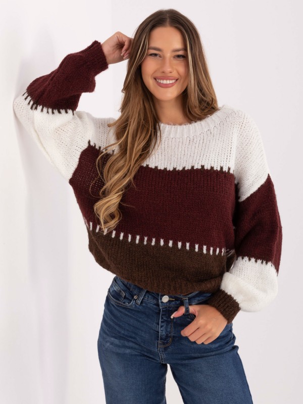 Megztinis-MI-SW-3181.22-bordo spalvos