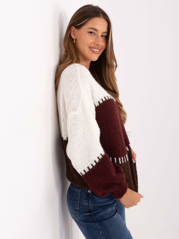 Megztinis-MI-SW-3181.22-bordo spalvos