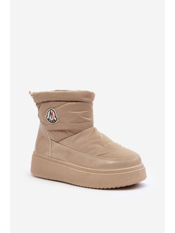 Moteriški sniego batai su platforma Beige Gattea