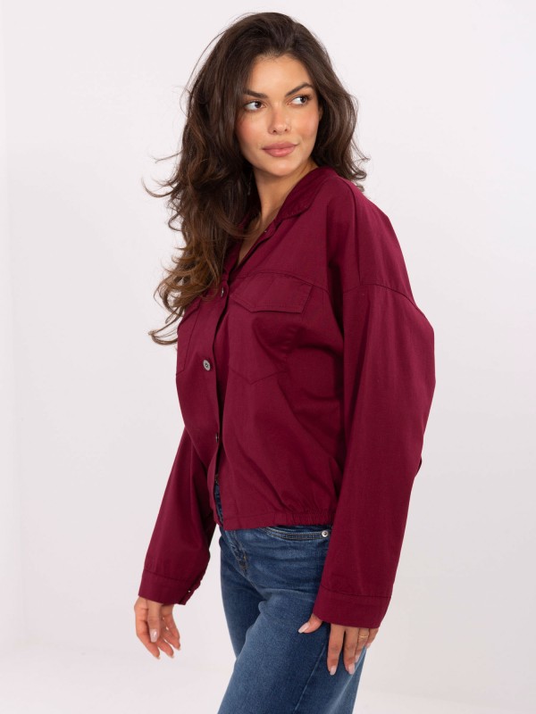Marškinėliai-IT-KS-FL9273.86-bordo spalvos