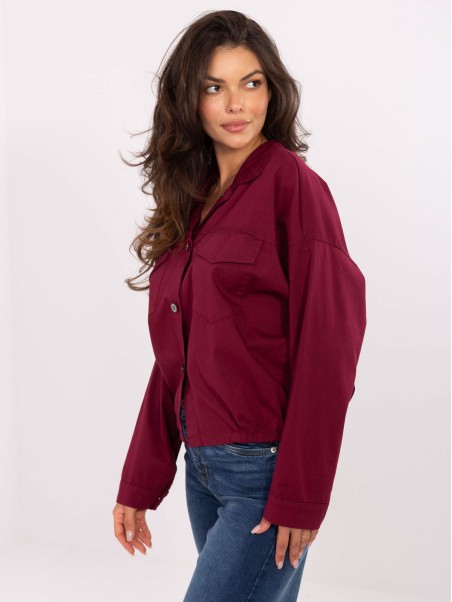 Marškinėliai-IT-KS-FL9273.86-bordo spalvos