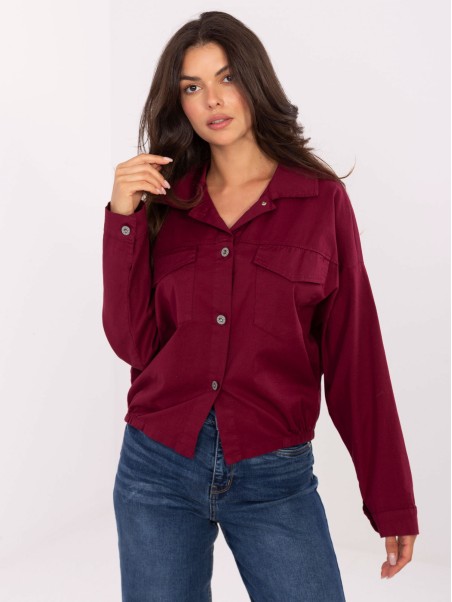 Marškinėliai-IT-KS-FL9273.86-bordo spalvos