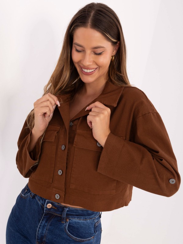 Stilingas trumpas švarkelis su apykakle 2