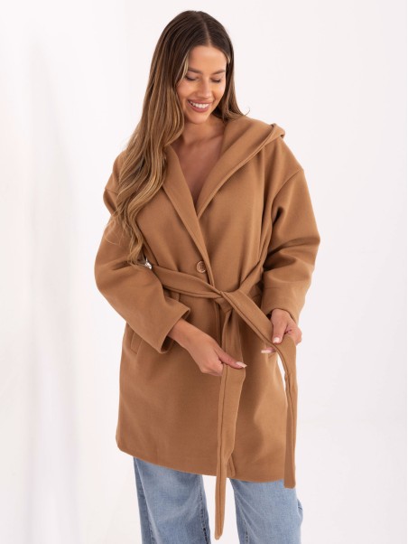 Płaszcz-IT-PL-A9587.00-camelowy