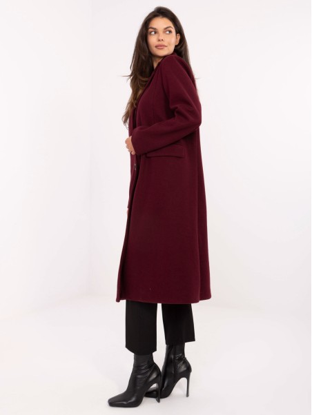 Płaszcz-IT-PL-80320.65-bordowy