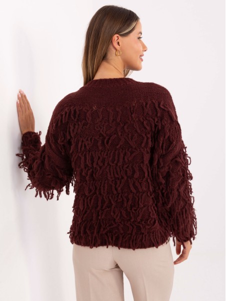 Sweter-MI-SW-2008.86-bordowy