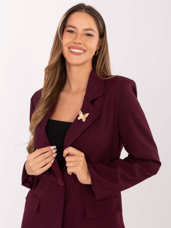 Marynarka-IT-MA-FL8315.85-bordowy
