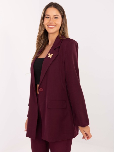 Marynarka-IT-MA-FL8315.85-bordowy