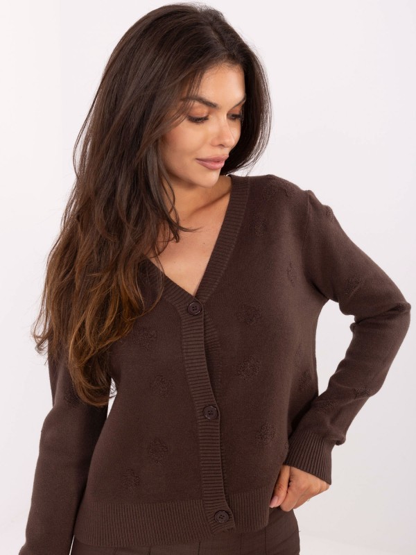 Sweter-IT-SW-98300.69-ciemny brazowy