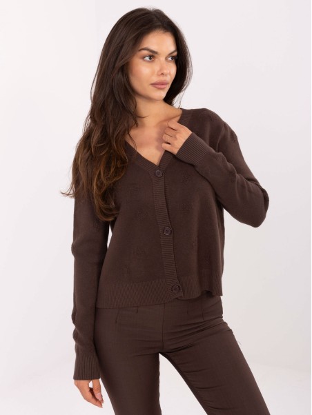 Sweter-IT-SW-98300.69-ciemny brazowy