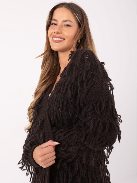 Sweter-MI-SW-0820.85-ciemny brazowy