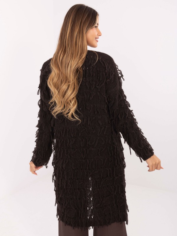 Sweter-MI-SW-0820.85-ciemny brazowy