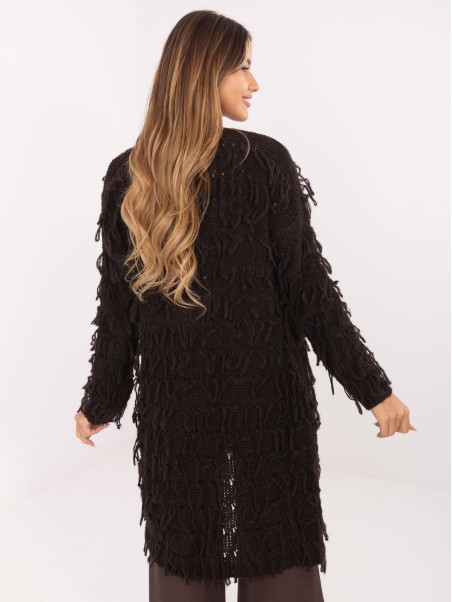 Sweter-MI-SW-0820.85-ciemny brazowy