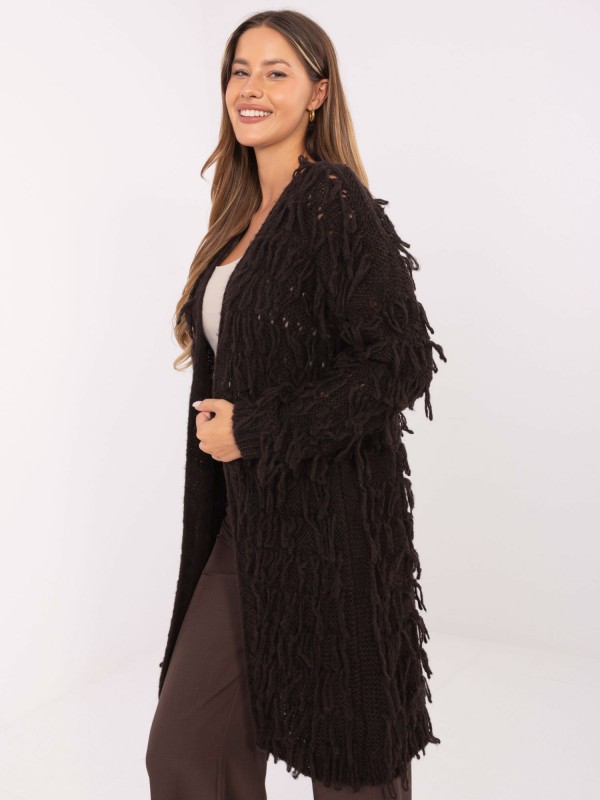 Sweter-MI-SW-0820.85-ciemny brazowy