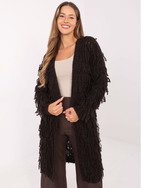 Sweter-MI-SW-0820.85-ciemny brazowy