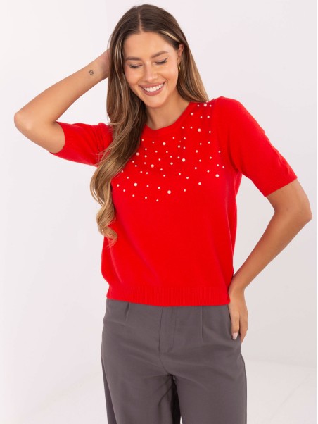 Sweter-PM-SW-PM-5059.15-czerwony