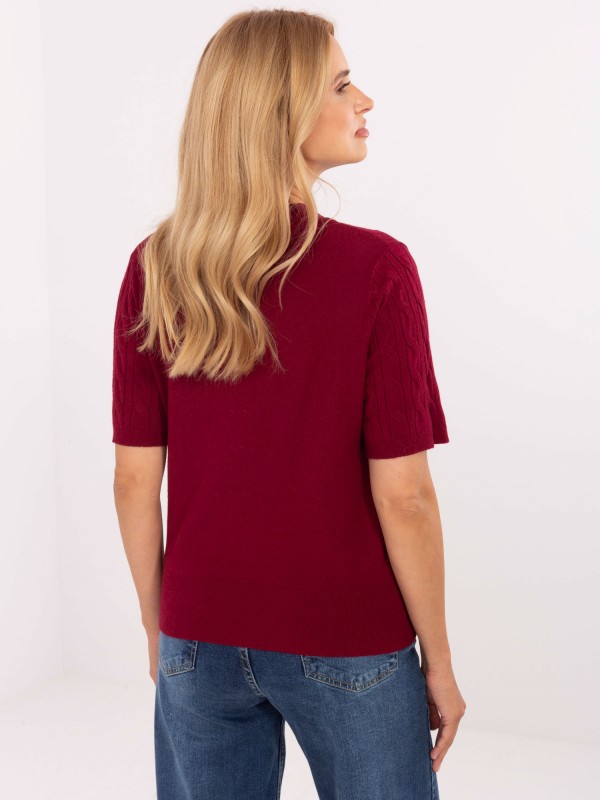 Megztinis-PM-SW-N30085.34-bordo spalvos 2