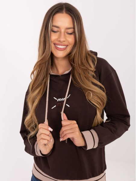 Bluza-RV-BL-A857.47-ciemny brązowy