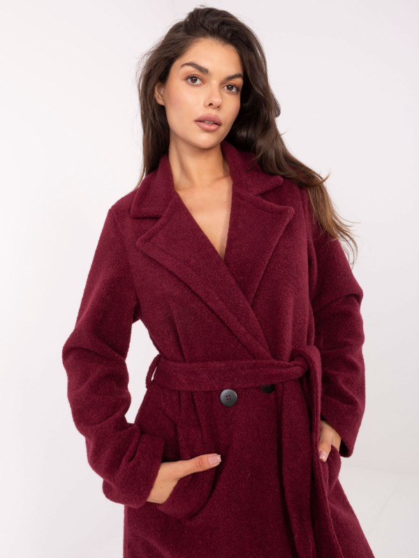 Paltas-IT-PL-96765.17P-bordo spalvos