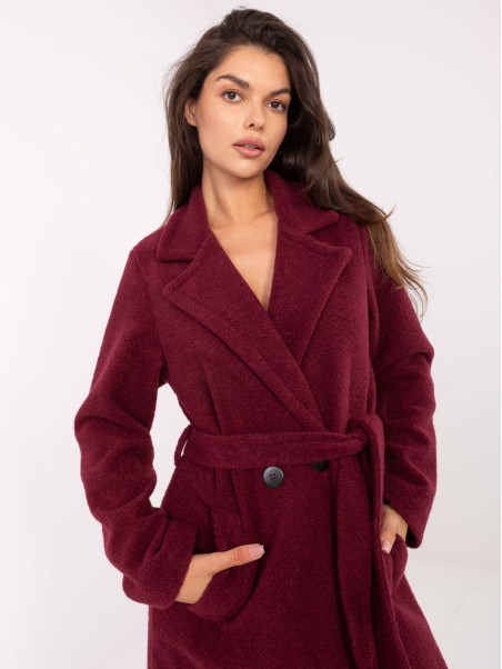 Paltas-IT-PL-96765.17P-bordo spalvos
