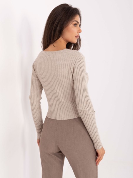 Megztinis-PM-SW-R1639.27-smėlinės spalvos